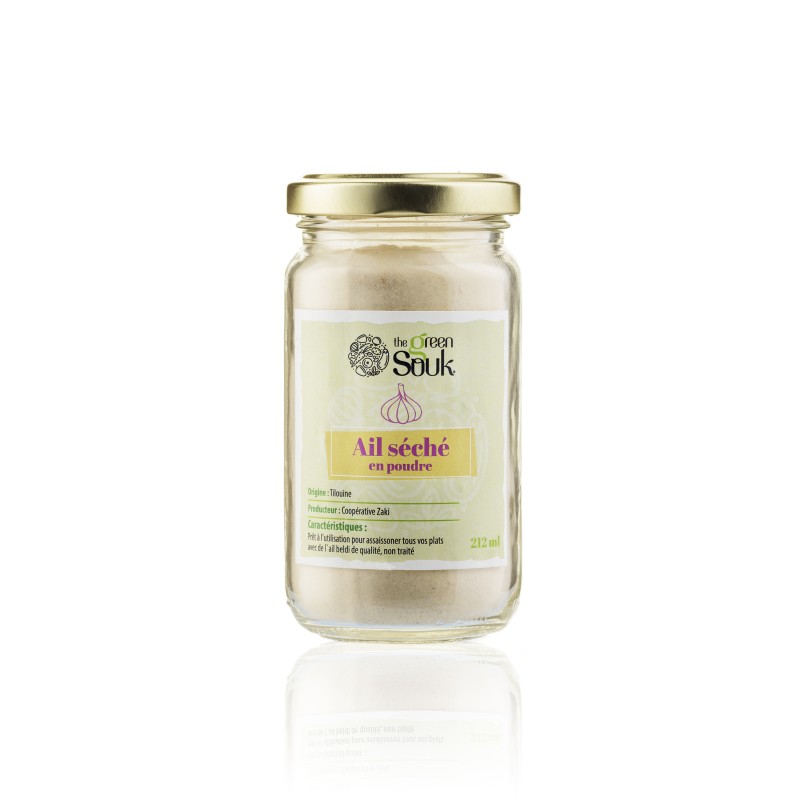 Ail Beldi séché en poudre 100 g – Ail marocain naturel Ail Beldi séché en poudre 100 g – Ail marocain naturel