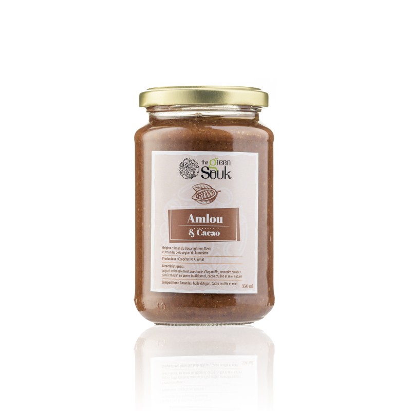 Amlou au Cacao 350 g – Pâte à tartiner marocaine artisanale Amlou au Cacao 350 g – Pâte à tartiner marocaine artisanale