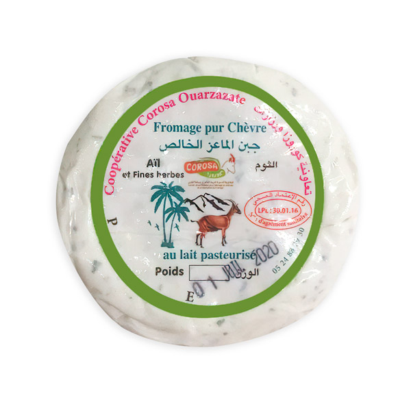 Fromage frais pur chèvre aux Fines Herbes bio 100 g – Fromage artisanal marocain Fromage frais pur chèvre aux Fines Herbes bio 100 g – Fromage artisanal marocain