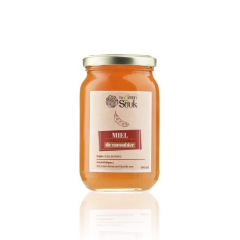 Miel de Caroubier 500 g – Miel naturel au goût chocolaté