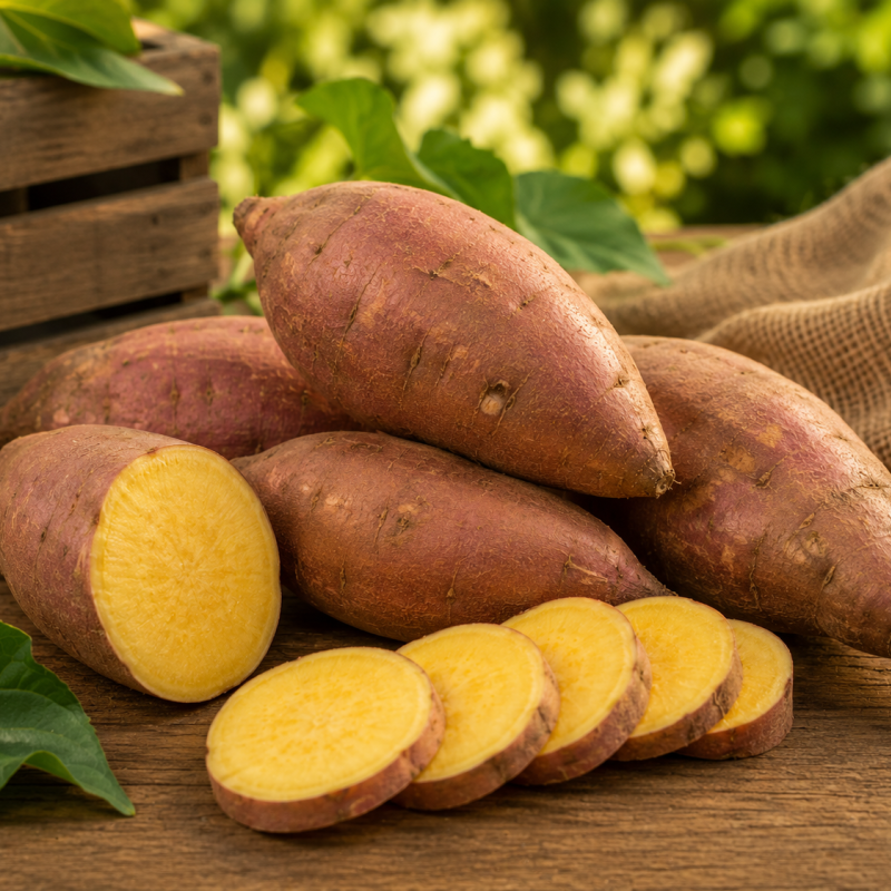 Patate douce chair jaune BIO – 1 kg Patate douce chair jaune BIO – 1 kg