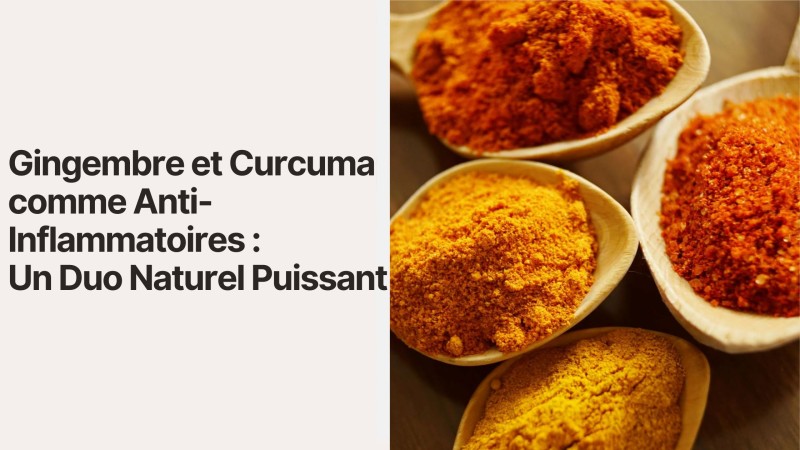 Gingembre et Curcuma comme Anti-Inflammatoires : Un Duo Naturel Puissant