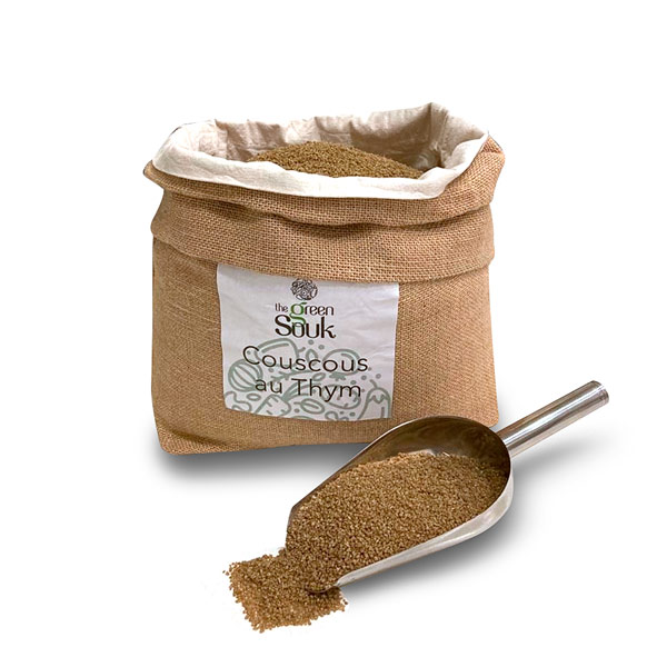Couscous au Thym bio en vrac 1 Kg – Blé ancien sahraoui Couscous au Thym bio en vrac 1 Kg – Blé ancien sahraoui