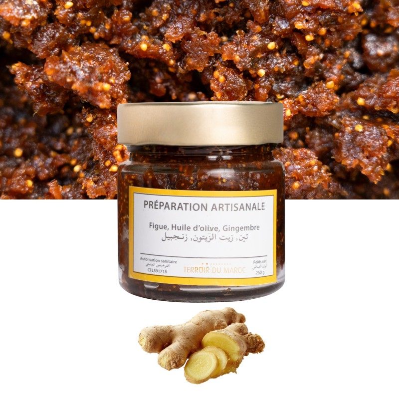 Délice Beldi aux Figues, Huile d'Olive & Gingembre – 250 g Délice Beldi aux Figues, Huile d'Olive & Gingembre – 250 g