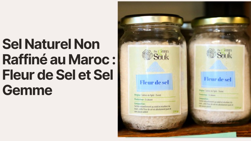 Sel Naturel Non Raffiné au Maroc : Fleur de Sel et Sel Gemme