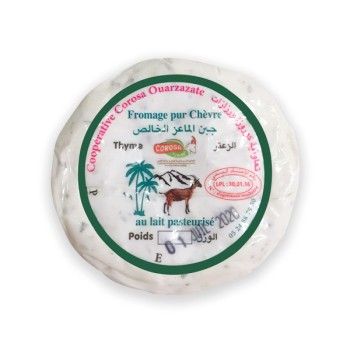 Fromage frais pur chèvre au Thym bio 100 g – Fromage artisanal marocain Fromage frais pur chèvre au Thym bio 100 g – Fromage artisanal marocain