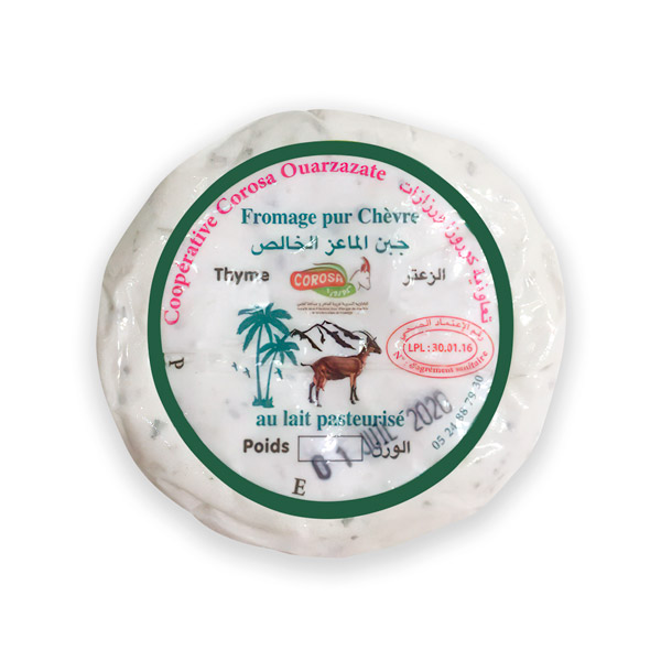 Fromage frais pur chèvre au Thym bio 100 g – Fromage artisanal marocain Fromage frais pur chèvre au Thym bio 100 g – Fromage artisanal marocain