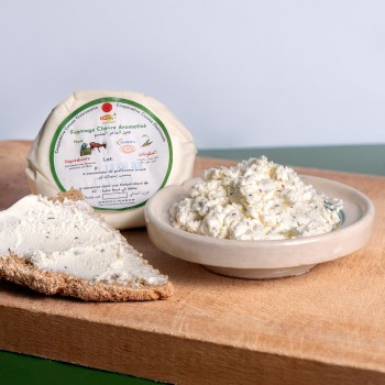 Fresh Organic Pure Goat Cheese with Thyme – 100 g Fresh Organic Pure Goat Cheese with Thyme – 100 g
