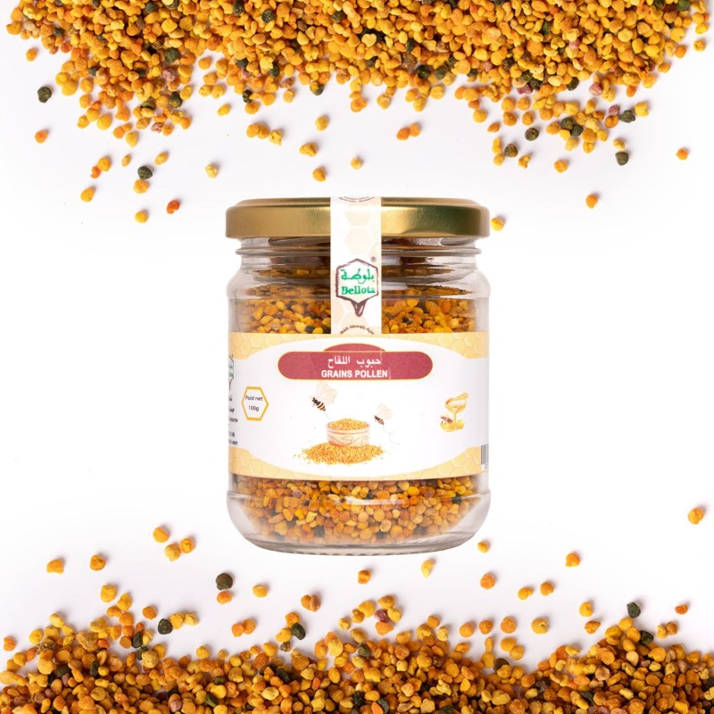Grains de Pollen d'Abeille Naturel de Ouazzane – Produit de la Ruche – 100 g Grains de Pollen d'Abeille Naturel de Ouazzane – Produit de la Ruche – 100 g