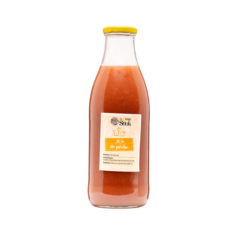 Jus Bio de Pêches de Séfrou – 1 L Jus Bio de Pêches de Séfrou – 1 L