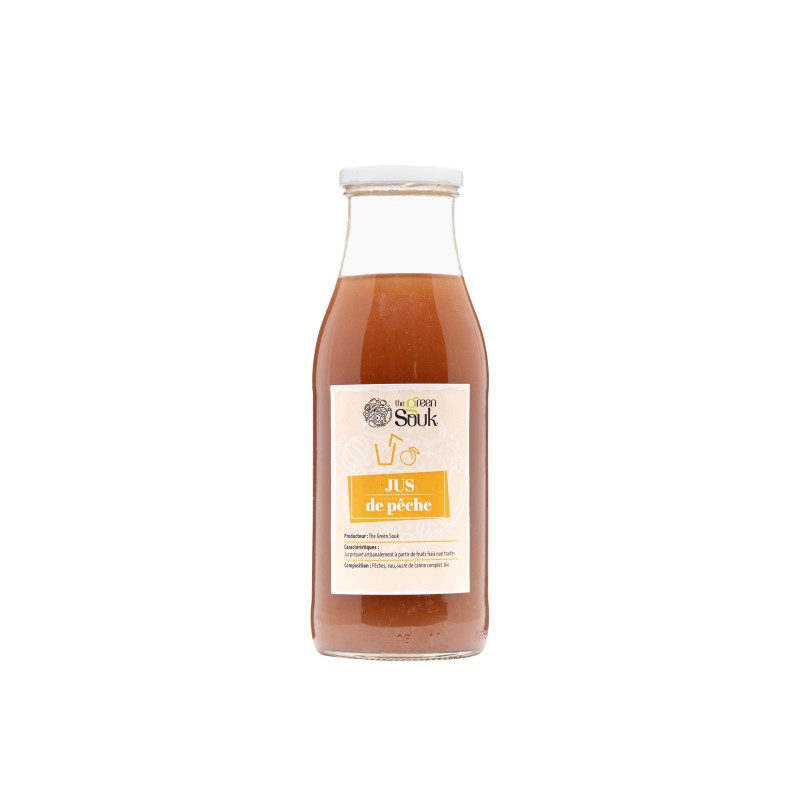 Jus Bio de Pêches de Séfrou – 500 ml Jus Bio de Pêches de Séfrou – 500 ml