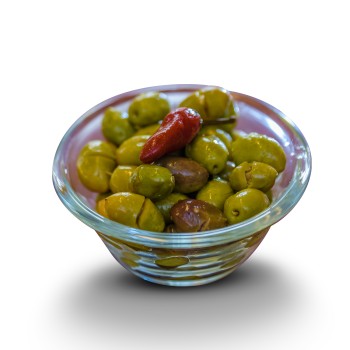 Olives vertes M’slella beldi en vrac 1 Kg – Préparation traditionnelle