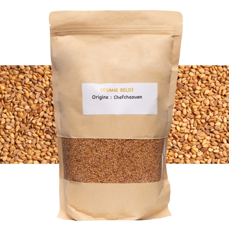 Graines de Sésame Beldi Bio du Maroc – Agroécologie Paysanne – 1 kg